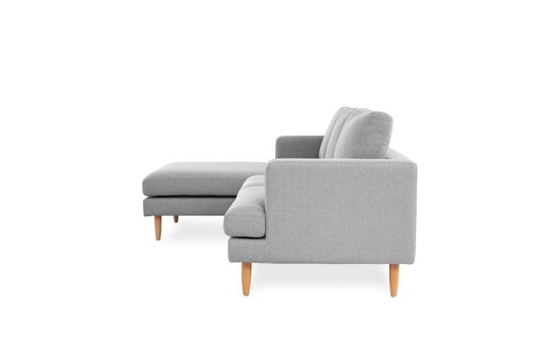 Угловой модульный диван серого цвета