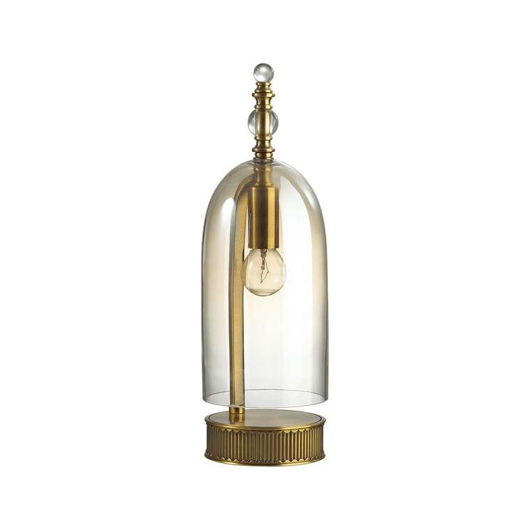 Настольная лампа Bell из металла и стекла