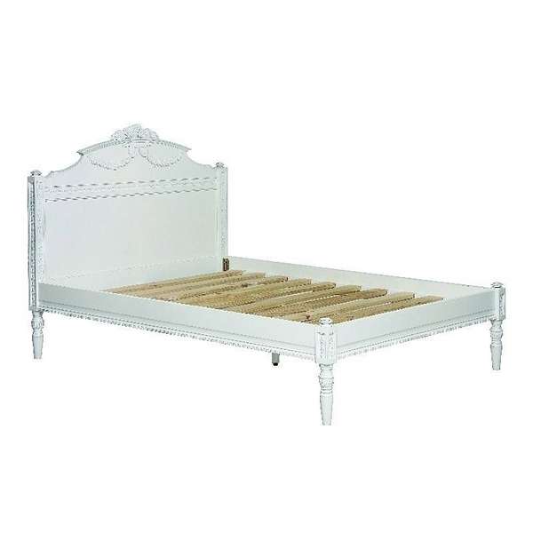 Кровать Будуар белого цвета 90х200  