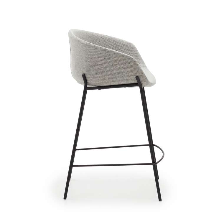  Полубарный стул Yvette светло-серого цвета