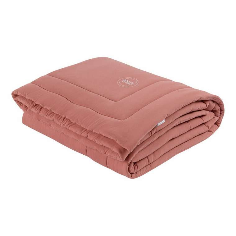 Трикотажное одеяло Роланд 155х215 терракотового цвета