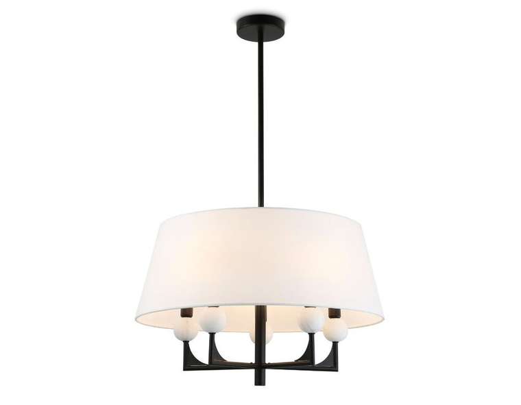 Люстра на штанге Classic LH75150 (ткань, цвет белый)