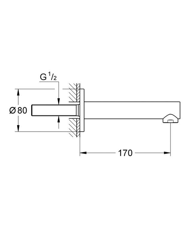 Излив для ванны Concetto