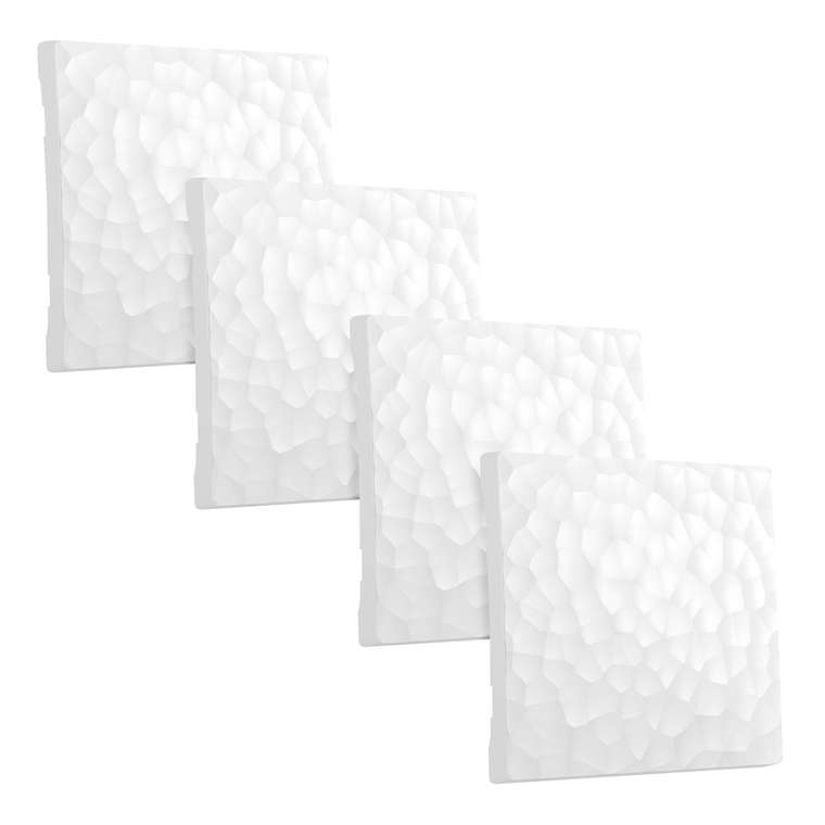 W1219001/ Клавиша для выключателя перекрестного (hammer белый) - комплект 4 шт. W1219001 Встраиваемые механизмы графит матовый