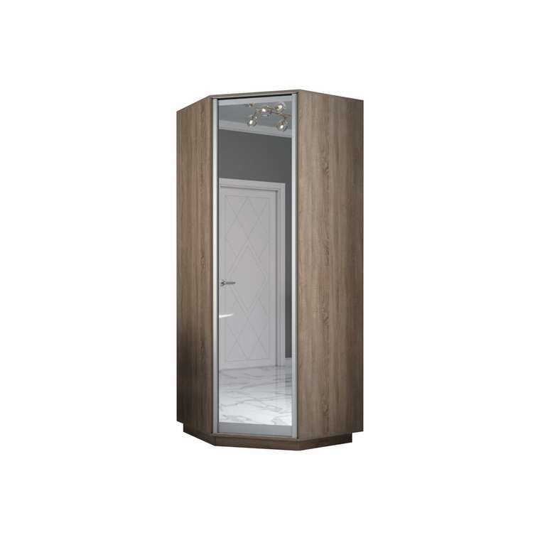 Шкаф Угловой Экспресс, Зеркало, 90х90х240, Е1