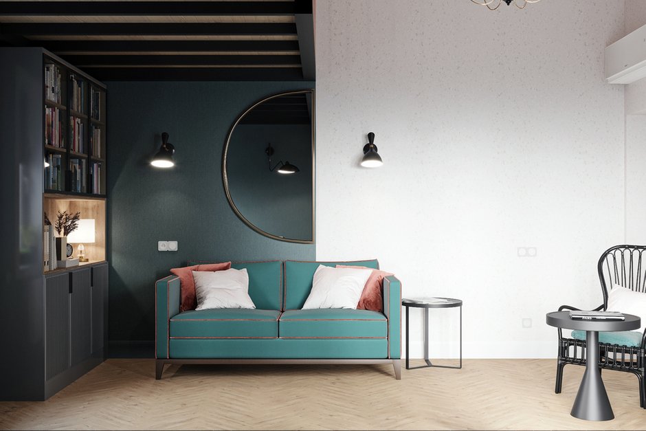 Фотография: Кабинет в стиле Современный, Эклектика, Квартира, Проект недели, Минск, 4 и больше, Более 90 метров, Наталья Добродеева – фото на INMYROOM