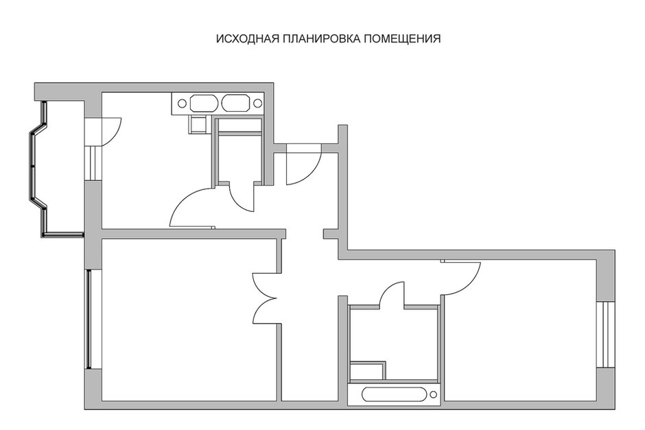 Фотография: Планировки в стиле , Скандинавский, Квартира, Проект недели, Москва, Григорий Лопатка, Юлия Лопатка, ДизайновТочкаРу, новостройка, Монолитный дом, И-155, 2 комнаты, 40-60 метров, 60-90 метров – фото на INMYROOM