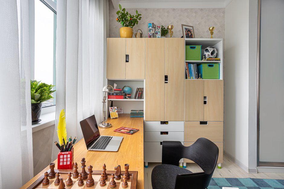 Фотография: Детская в стиле Современный, Классический, Квартира, Проект недели, Москва, 3 комнаты, 60-90 метров, Елена Рязанова – фото на INMYROOM