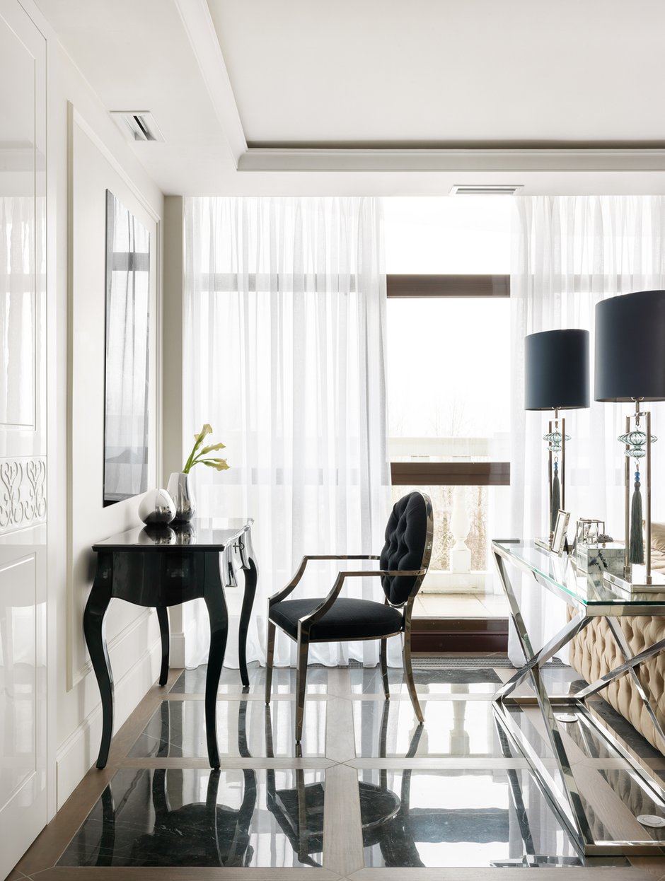 Фотография: Гостиная в стиле Классический, Современный, Квартира, Проект недели, Московская область, Монолитный дом, 2 комнаты, 60-90 метров, #эксклюзивныепроекты, Simple Way, ЖК Admiral Waterhause – фото на INMYROOM