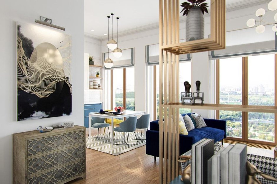 Фотография: Кухня и столовая в стиле Современный, Квартира, Проект недели, Москва, Монолитный дом, 3 комнаты, 60-90 метров, Алена Чекалина – фото на INMYROOM