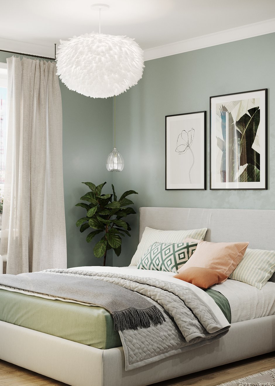 Фотография: Спальня в стиле Скандинавский, Гостиная, Квартира, Проект недели, 1 комната, до 40 метров, Тольятти – фото на INMYROOM