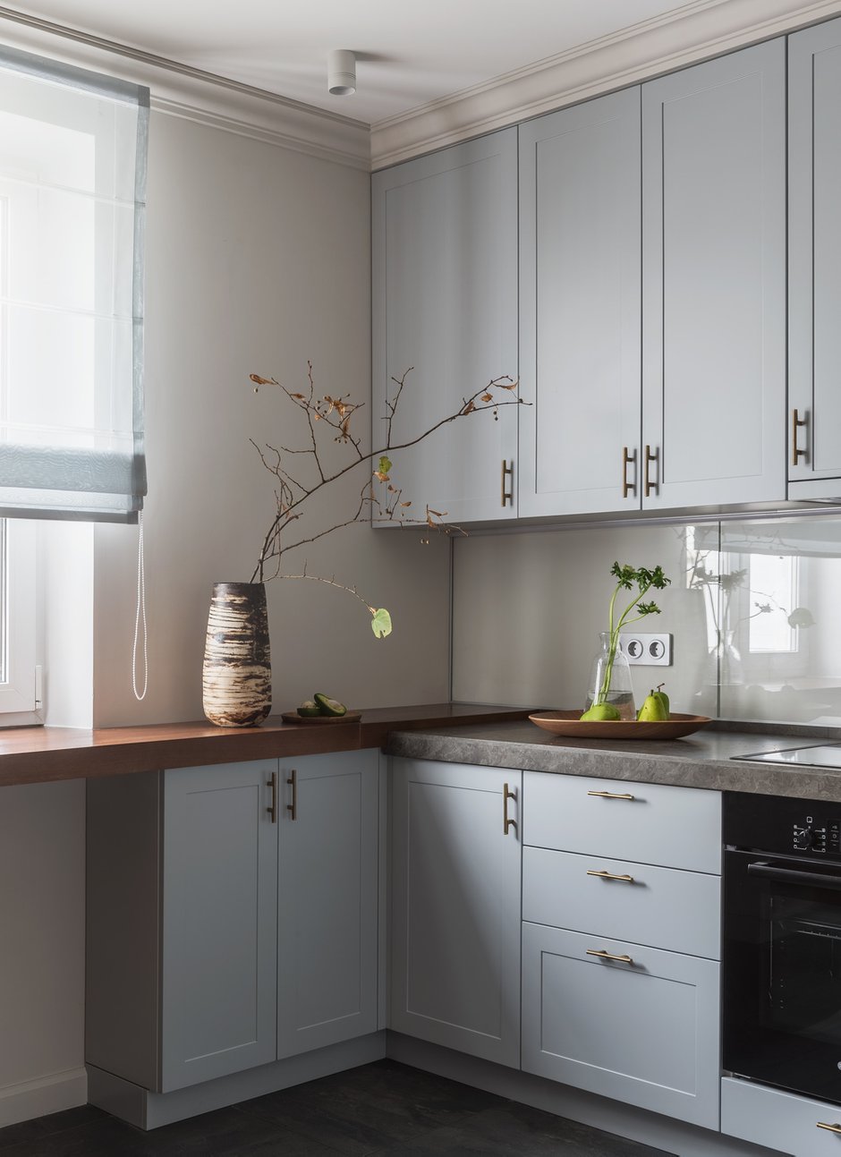 Фотография: Кухня и столовая в стиле Современный, Квартира, Проект недели, Москва, 2 комнаты, 40-60 метров, 60-90 метров, Анна Чеверева – фото на INMYROOM