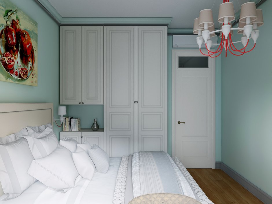 Фотография: Спальня в стиле Скандинавский, Квартира, Проект недели, Москва, Сталинка, Алена Юдина, 3 комнаты, 60-90 метров – фото на INMYROOM