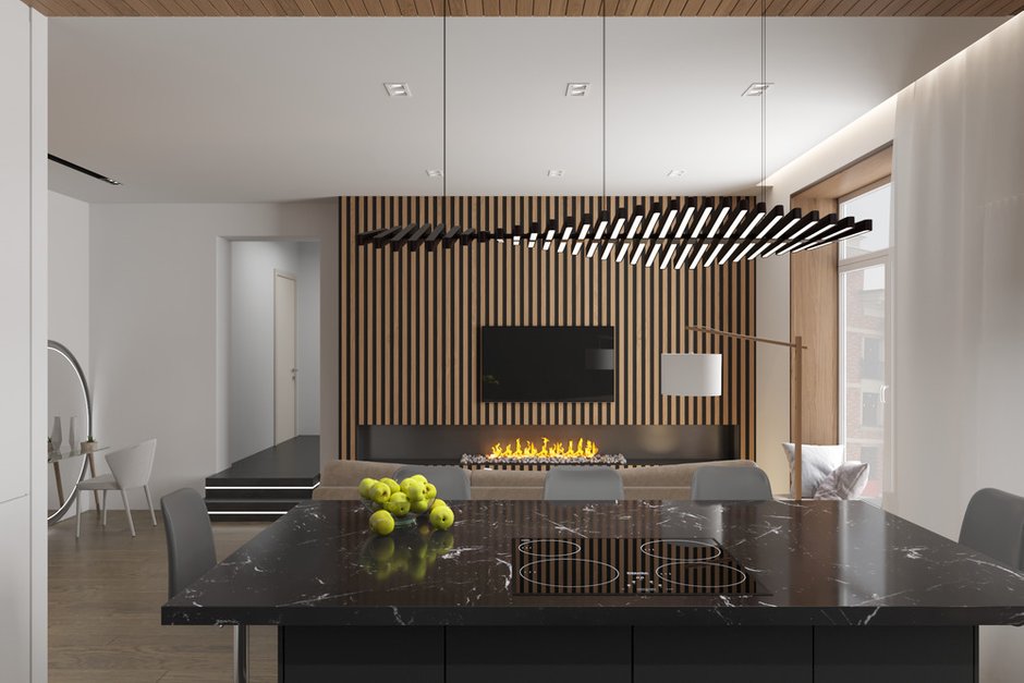 Фотография: Кухня и столовая в стиле Современный, Квартира, Проект дня, Красногорск, Виктория Золина, Zi-Design Interiors, 4 и больше, Более 90 метров, Катерина Старикова – фото на INMYROOM