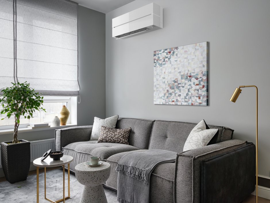 Фотография: Гостиная в стиле Современный, Квартира, Проект недели, Москва, 3 комнаты, 40-60 метров, 60-90 метров, Светлана Капустина – фото на INMYROOM