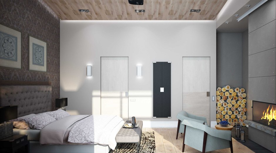 Фотография:  в стиле , Современный, Дом, Россия, BoConcept, Gramercy Home, Restoration Hardware, Белый, Зеленый, Бежевый, Серый, Коричневый, Умный дом, Эко, Подмосковье, Дом и дача, дом в экостиле, Villeroy & Boch, Poliform, Gramercy Smania, Limha Cemento, Alcaraz, как оформить дом в экостиле – фото на INMYROOM