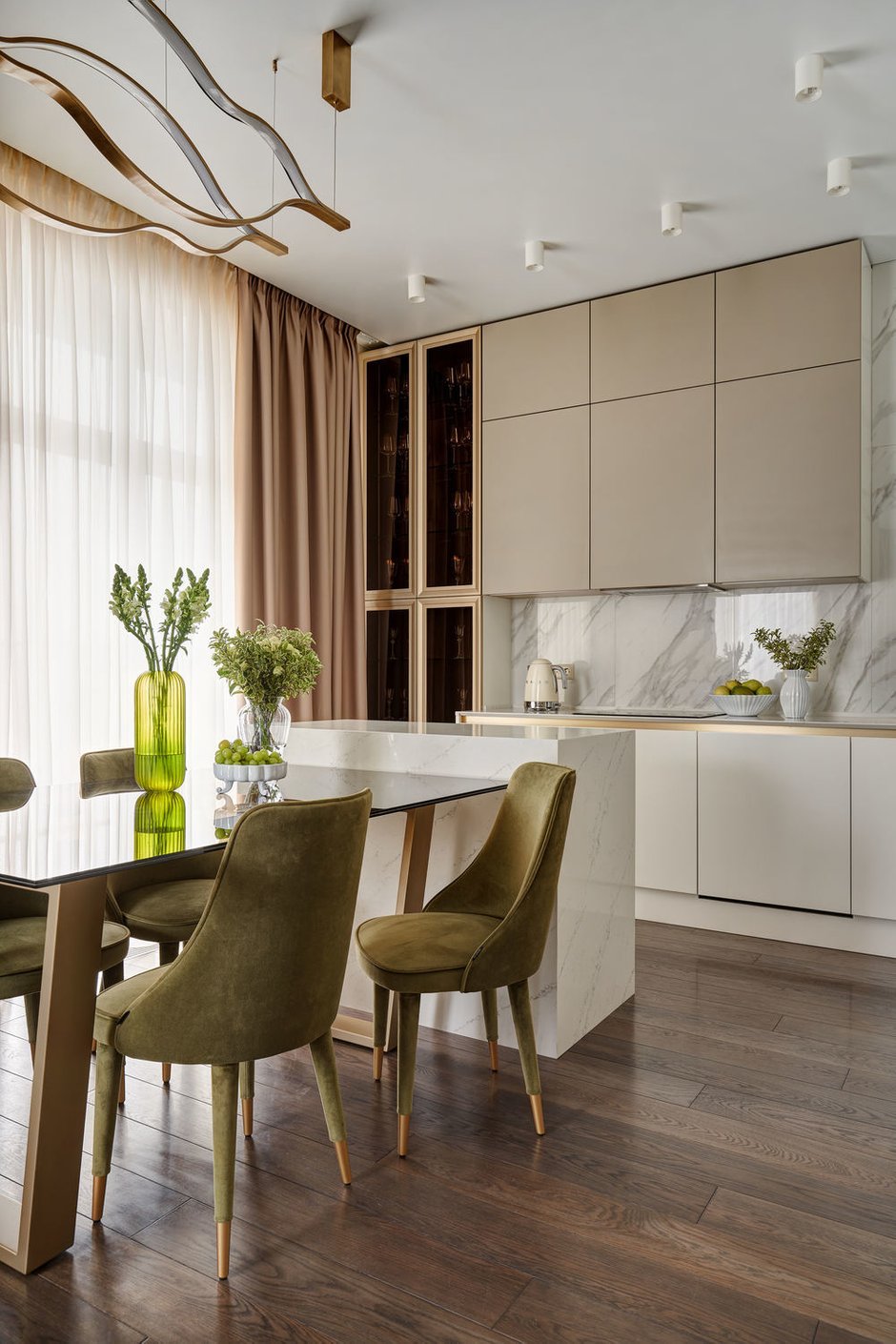 Фотография: Кухня и столовая в стиле Современный, Квартира, Проект недели, Москва, 3 комнаты, 60-90 метров, Алена Чмелева – фото на INMYROOM