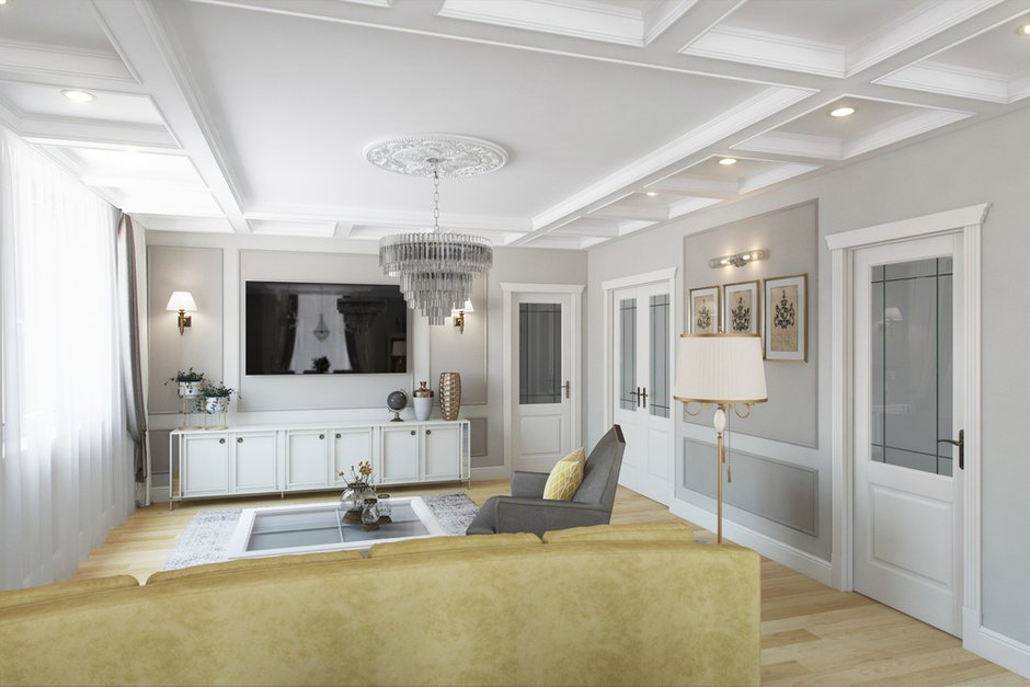 Фотография: Гостиная в стиле Классический, Квартира, Проект дня, Татьяна Воронцова – фото на INMYROOM