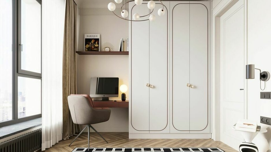 Актуальная и продуманная трехкомнатная квартира 71 м² в стиле современной классики - INMYROOM