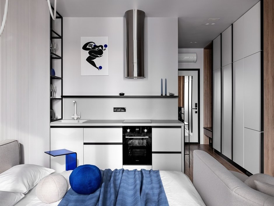 Фотография:  в стиле , Гид, до 40 метров, дизайн-проект, идеи для студии, дизайн в маленькой квартире – фото на INMYROOM