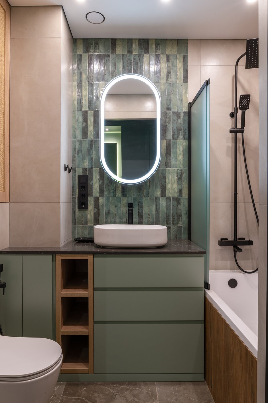 Фото: в стиле, Модерн, Маленькая квартира, Квартира, Проект дня, 1 комната, Монолитный кирпич, Юлия Волкова – фото на INMYROOM