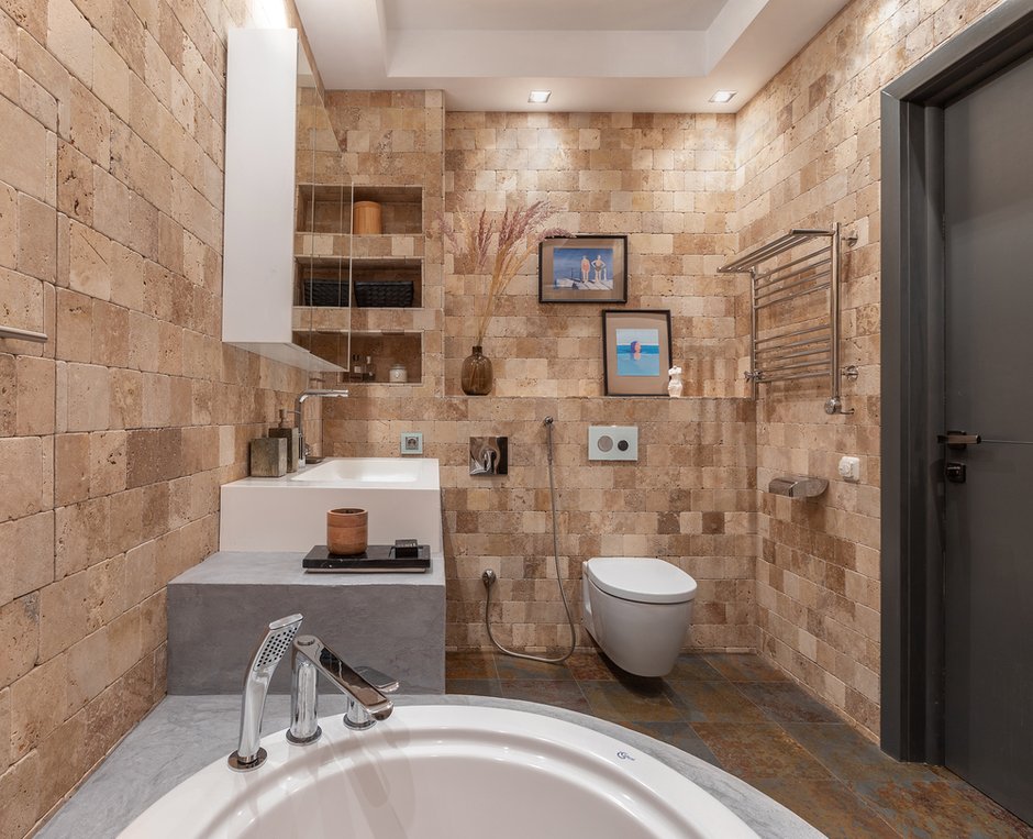 Фотография: Ванная в стиле Современный, Квартира, Проект недели, Москва, 3 комнаты, 60-90 метров, Анна Никитина – фото на INMYROOM