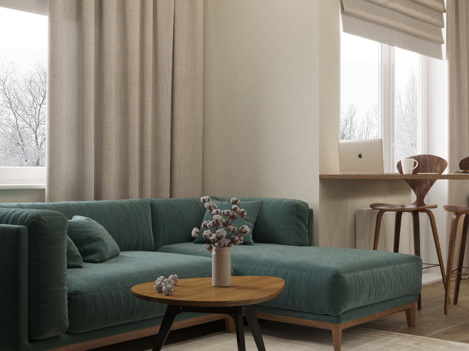 Фотография: Гостиная в стиле Современный, Квартира, Проект недели, Одинцово, 4 и больше, 60-90 метров, Мария Гульбекян – фото на INMYROOM