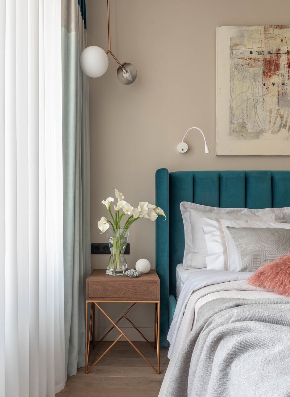 Фотография: Спальня в стиле Современный, Квартира, Проект недели, Екатеринбург, 4 и больше, Более 90 метров, KOЛЯDA Design – фото на INMYROOM