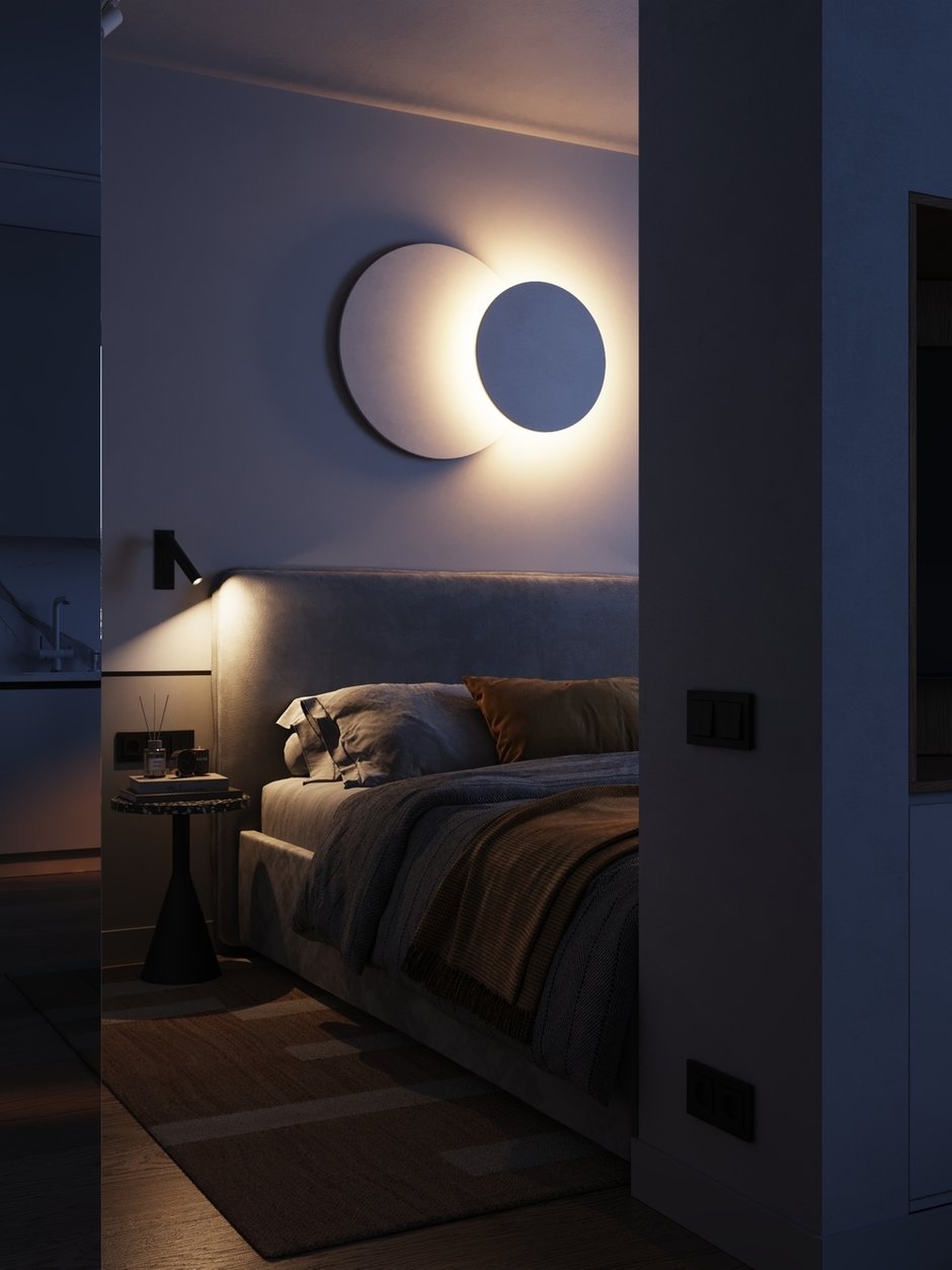 Фотография: Спальня в стиле Современный, Квартира, Студия, Проект недели, 1 комната, 40-60 метров, Домодедово, MA Team – фото на INMYROOM