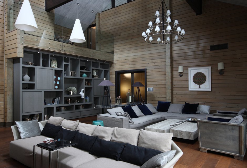 Фотография: Гостиная в стиле Эко, Эклектика, Дом, Проект недели, Дом и дача, Московская область, Лада Засимова, Виктория Николаева – фото на INMYROOM