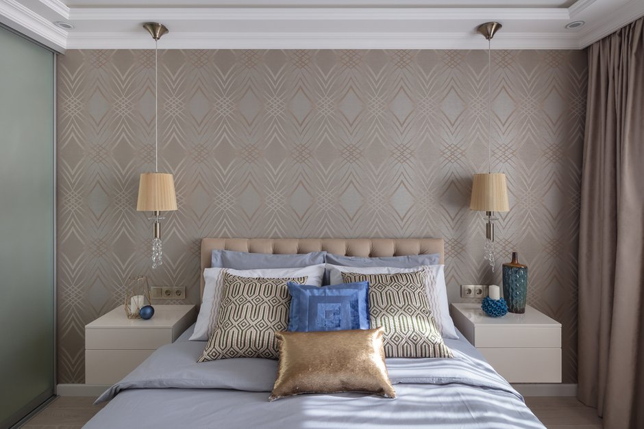 Фотография: Спальня в стиле Современный, Квартира, Проект недели, Москва, Панельный дом, 2 комнаты, 40-60 метров, Анна Елина – фото на INMYROOM