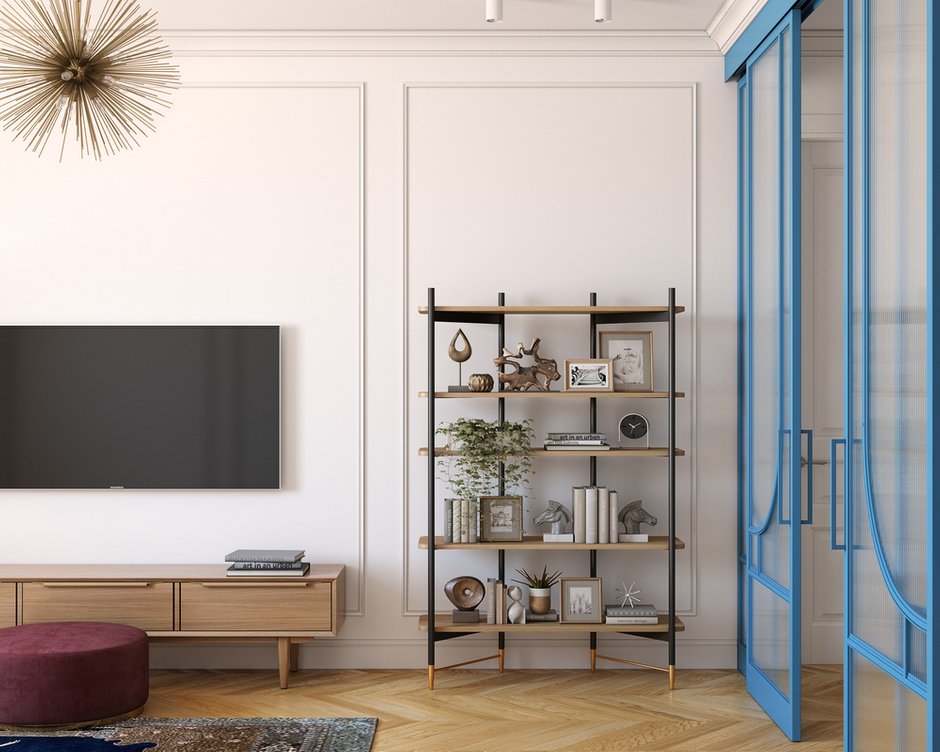 Фотография: Гостиная в стиле Современный, Квартира, Проект недели, Москва, OM Design, 2 комнаты, 40-60 метров – фото на INMYROOM