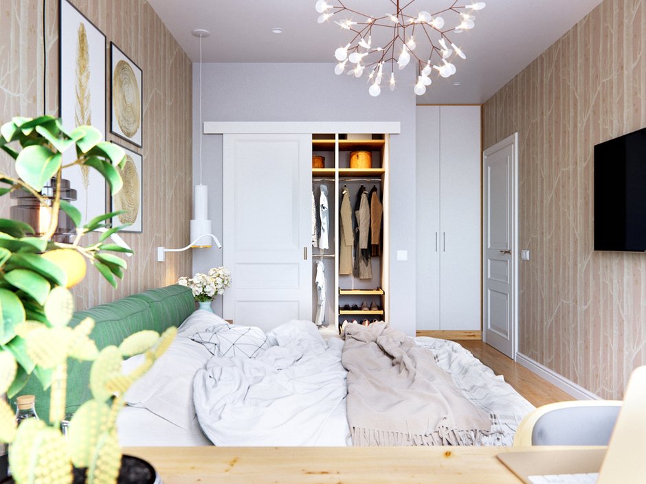 Проект перепланировки и оформления квартиры в скандинавском стиле