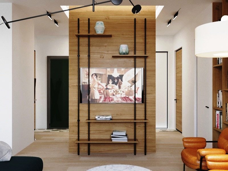 Фотография: Гостиная в стиле Современный, Квартира, Проект недели, Москва, Анастасия Туганова, Монолитный дом, 3 комнаты, Более 90 метров, ЖК «Велтон парк», Studio 25 – фото на INMYROOM