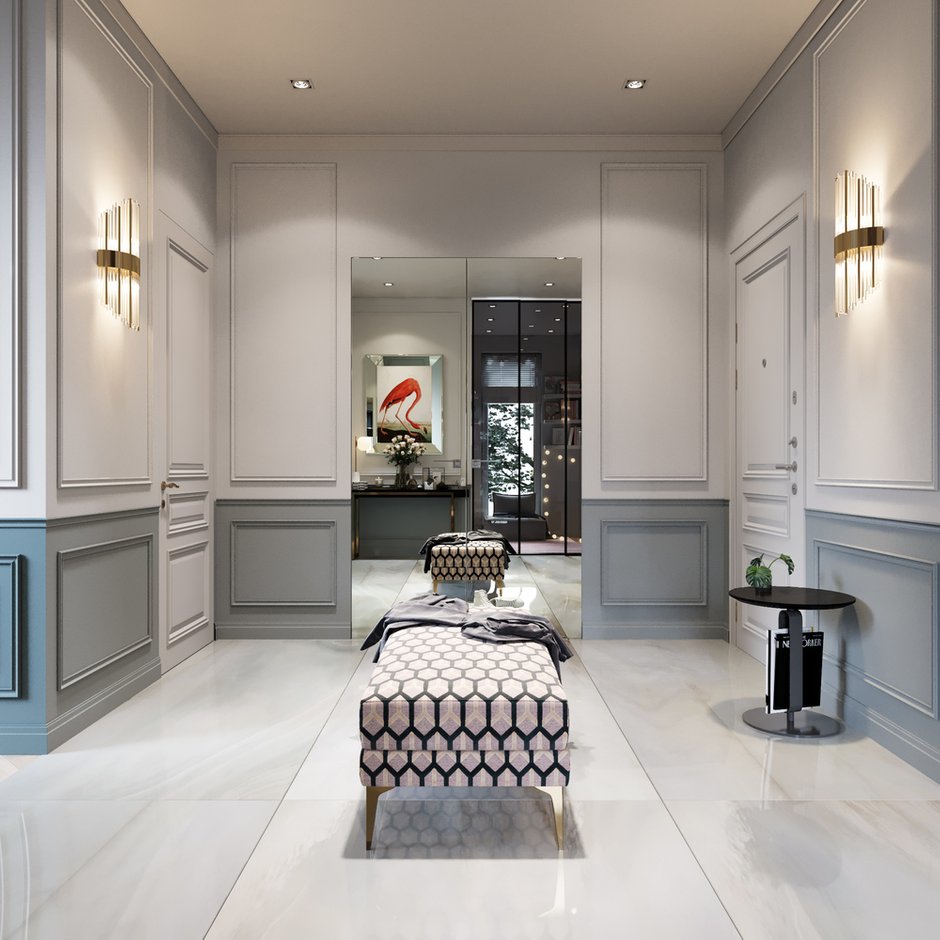 Фотография: Прихожая в стиле Современный, Квартира, Проект недели, Санкт-Петербург, 4 и больше, Более 90 метров, Монолитно-кирпичный, Яна Грошева, Диана Бганова, ПРЕМИЯ INMYROOM – фото на INMYROOM