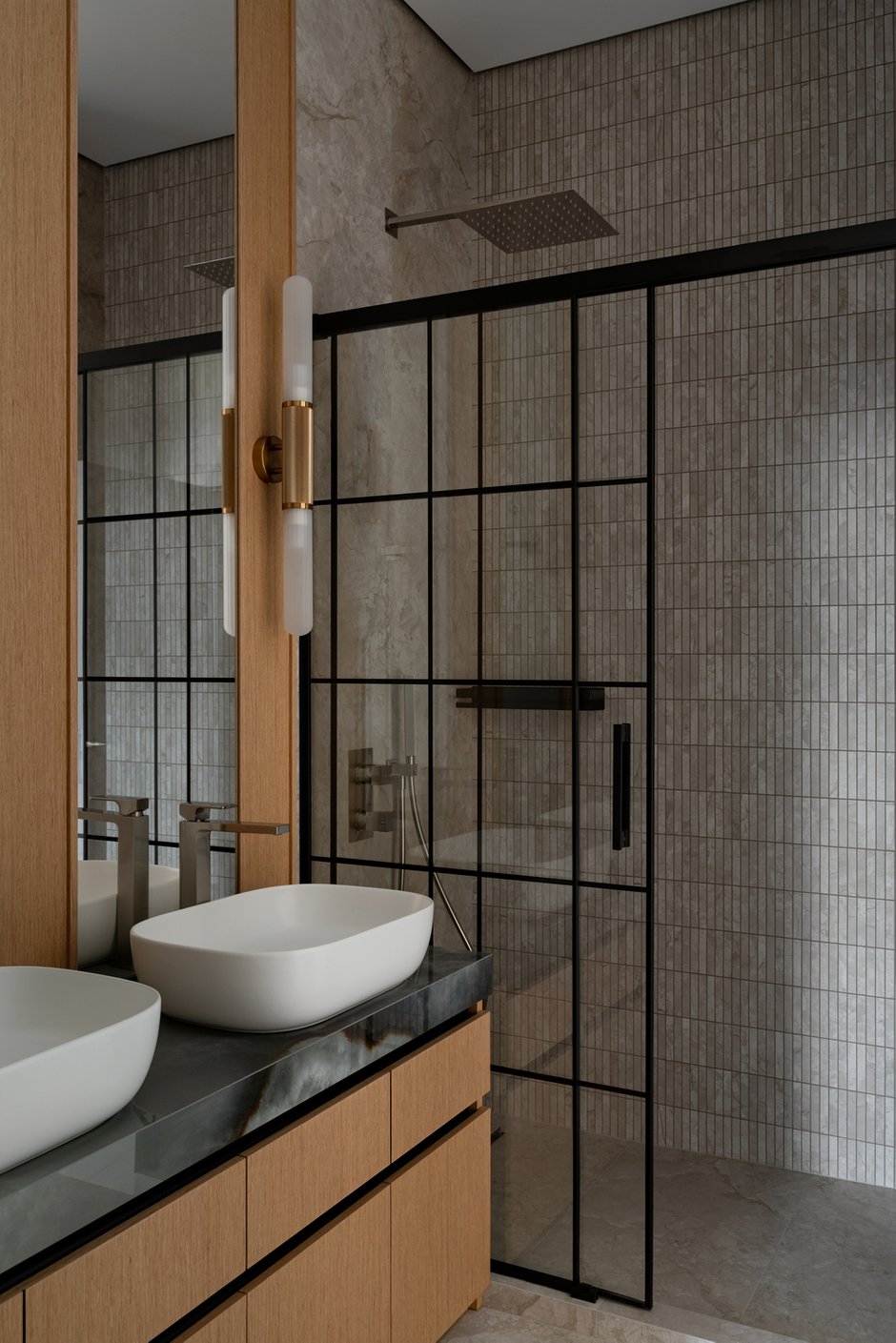 Фотография: Ванная в стиле Современный, Дом, Проект дня, Дом и дача, Татарстан, Кирпичный дом, 4 и больше, Более 90 метров – фото на INMYROOM