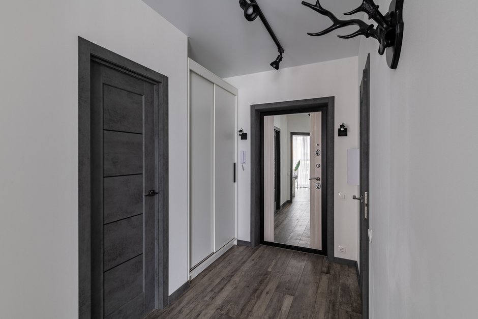 Фотография: Прихожая в стиле Современный, Квартира, Минимализм, Проект недели, Балашиха, 1 комната, 40-60 метров, Марина Гри – фото на INMYROOM