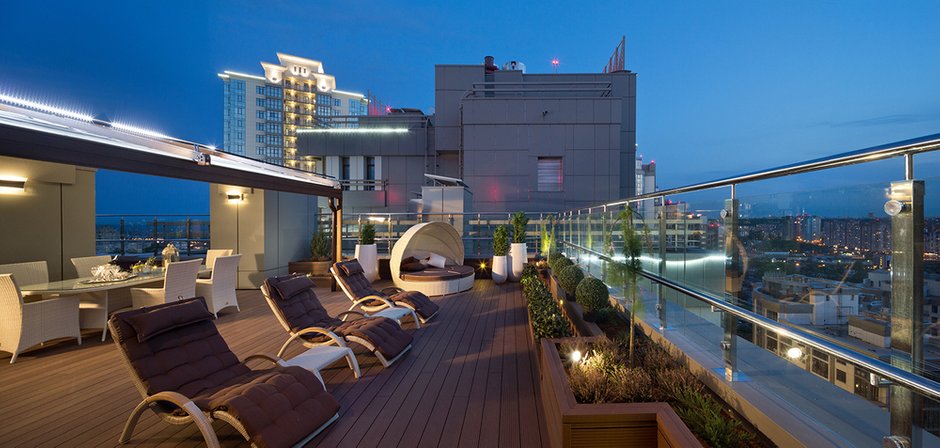 Фотография: Балкон, Терраса в стиле , Классический, Квартира, Дома и квартиры, Пентхаус – фото на INMYROOM