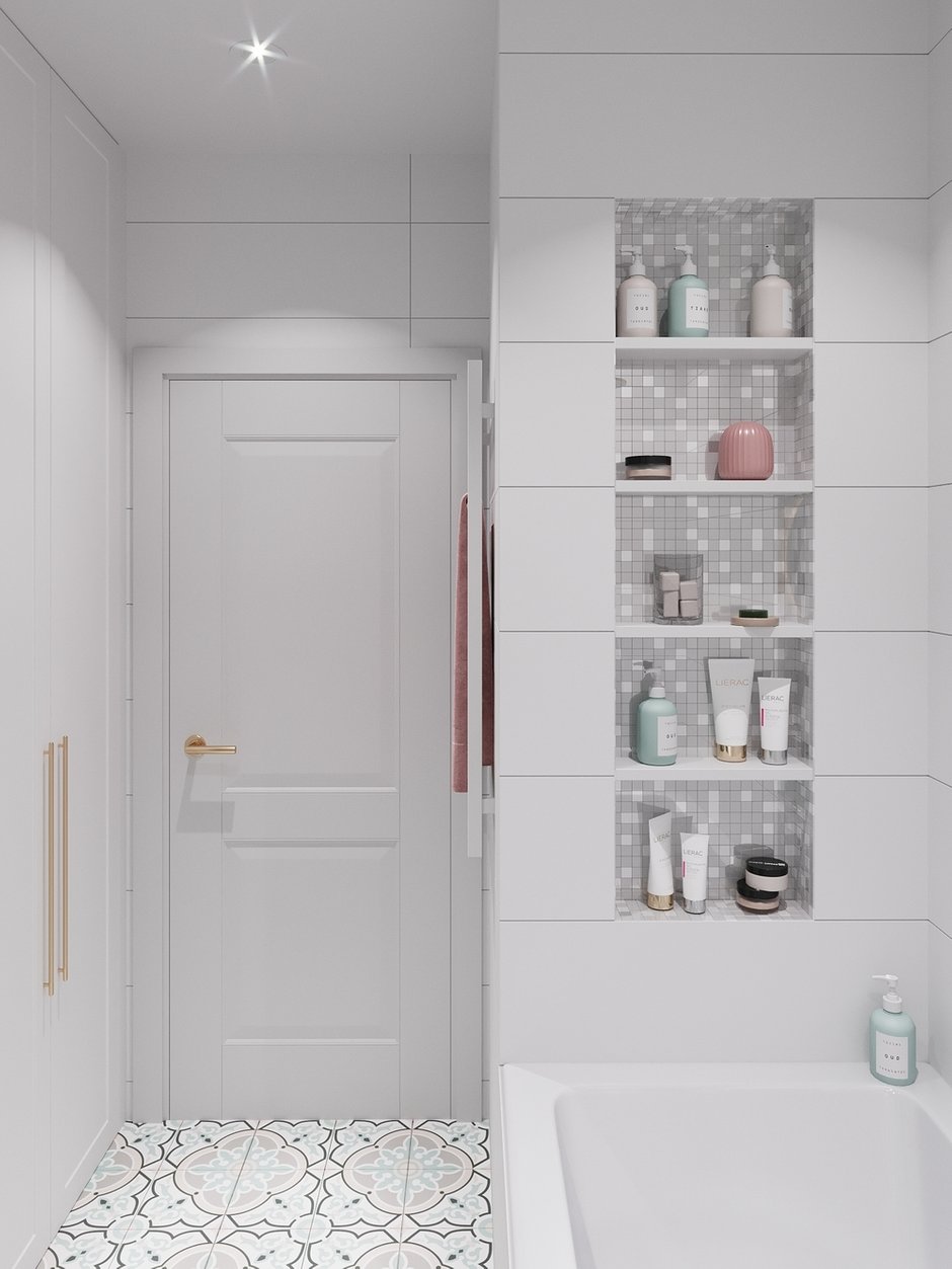 Фотография: Ванная в стиле Современный, Квартира, Проект недели, Москва, 4 и больше, Более 90 метров, Елена Лебедева – фото на INMYROOM