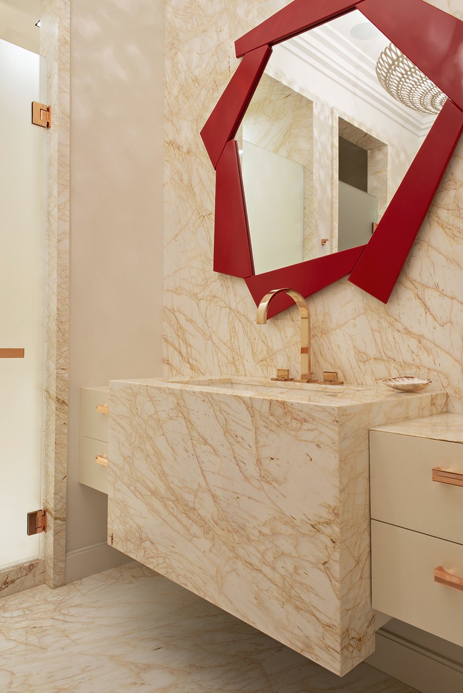 Фотография: Ванная в стиле Эклектика, Квартира, Проект дня, Москва, 4 и больше, Более 90 метров, Эксклюзивные проекты, Ольга Мальева – фото на INMYROOM