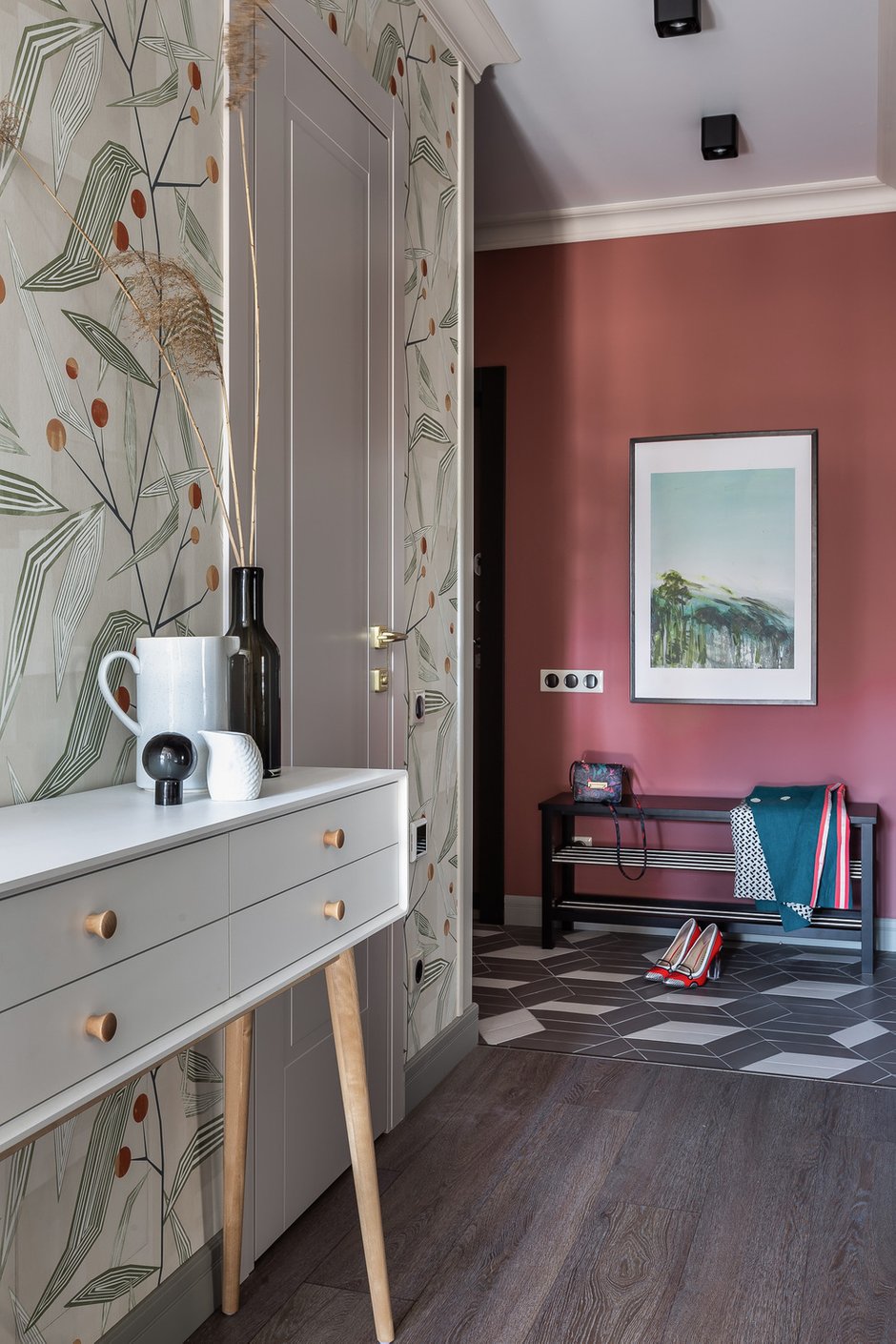 Фотография: Прихожая в стиле Современный, Квартира, Проект недели, Москва, 3 комнаты, Евгения Лебедева – фото на INMYROOM