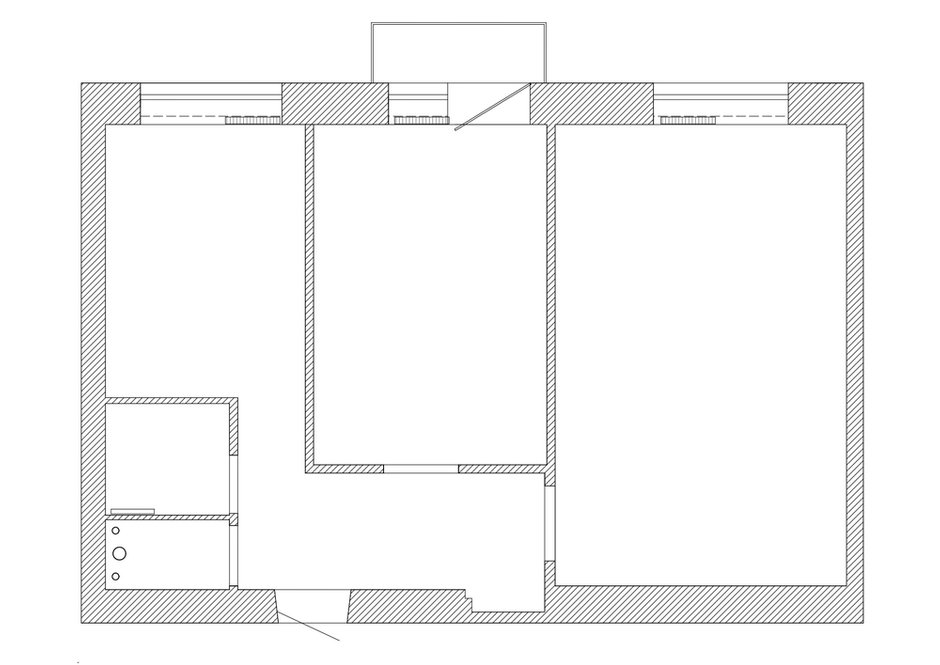 Фотография: Планировки в стиле , Современный, Квартира, Проект дня, Санкт-Петербург, 2 комнаты, 40-60 метров, Винтажный, Александра Якушенко – фото на INMYROOM
