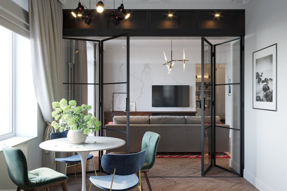 Фотография: Кухня и столовая в стиле Современный, Квартира, Проект недели, Москва, Светлана Старцева, Сталинка, 3 комнаты, 60-90 метров – фото на INMYROOM