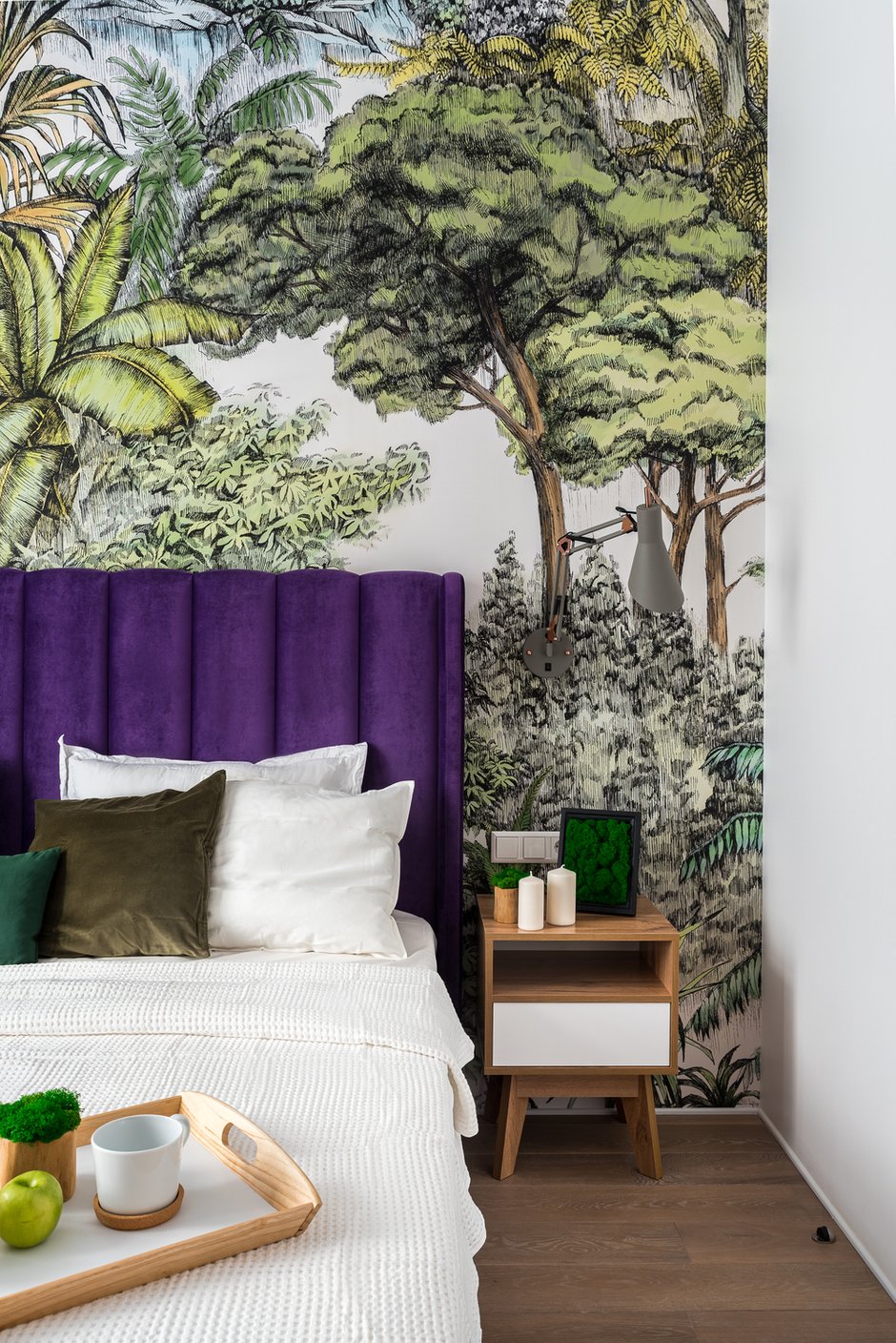 Фотография: Спальня в стиле Современный, Квартира, Проект недели, Санкт-Петербург, 3 комнаты, Более 90 метров, Lavhome, Тамара Литус – фото на INMYROOM