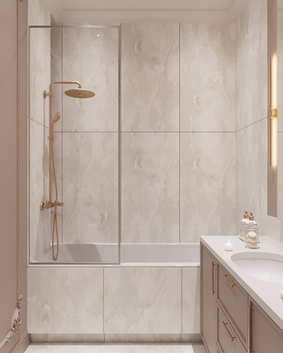 Фотография: Ванная в стиле Классический, Современный, Эклектика, Квартира, Проект недели, Санкт-Петербург, 4 и больше, 60-90 метров, Елена Лебедева – фото на INMYROOM