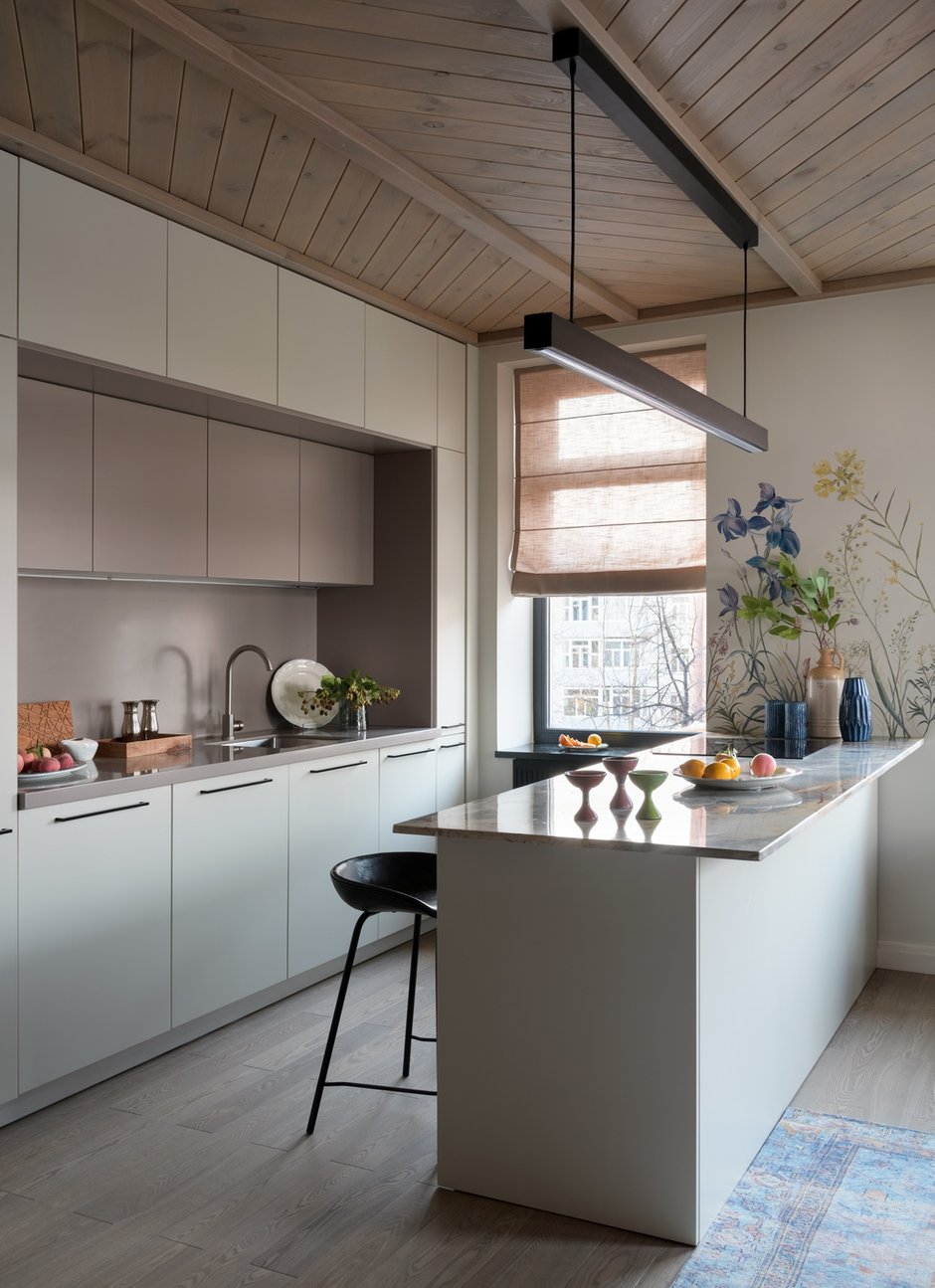 Фотография: Кухня и столовая в стиле Современный, Эклектика, Квартира, Проект недели, Новосибирск, 3 комнаты, Более 90 метров, Александра Протасова – фото на INMYROOM