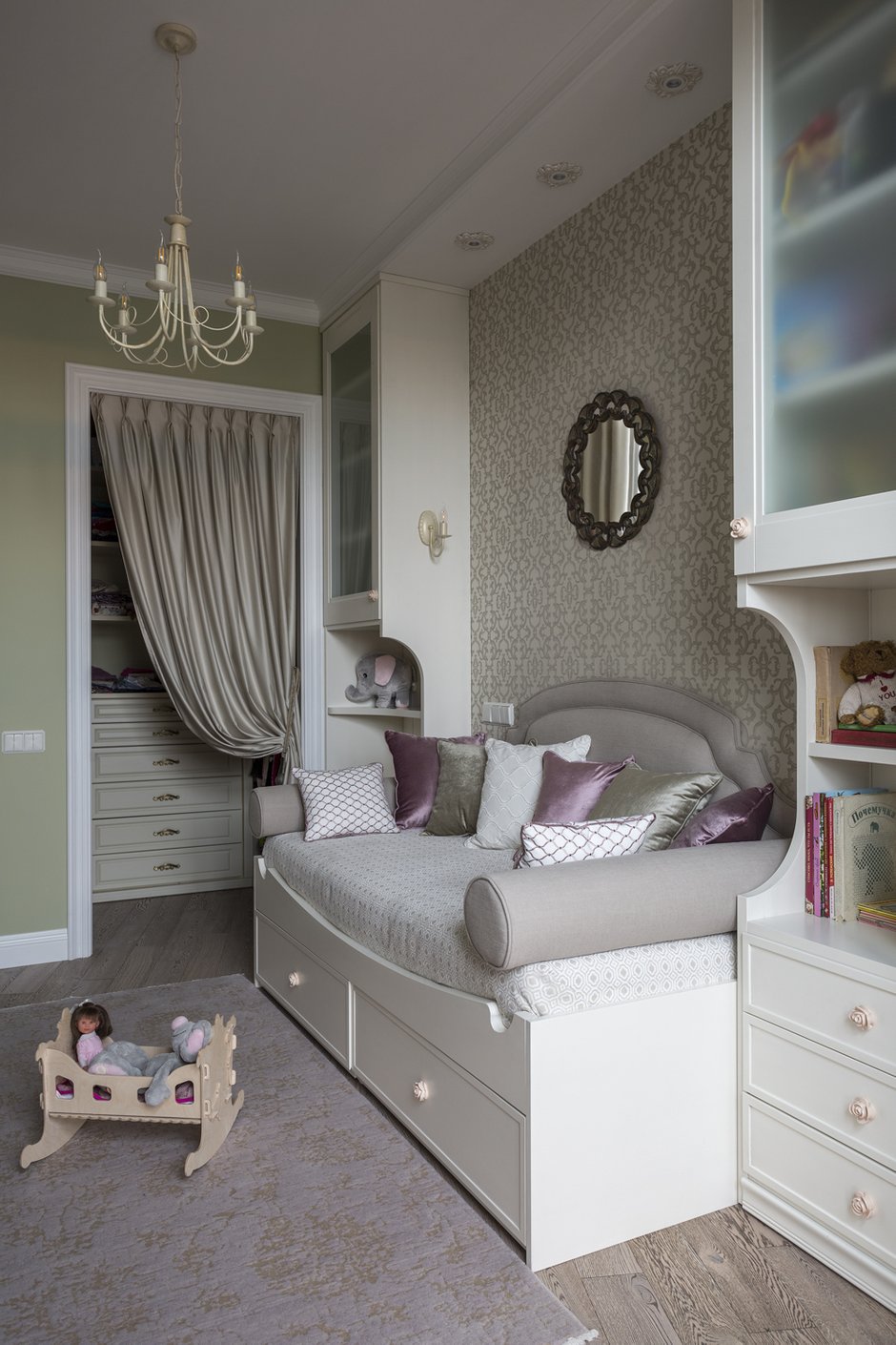 Фотография: Детская в стиле Классический, Эклектика, Квартира, Проект недели, Москва, Монолитный дом, 4 и больше, Более 90 метров, Елена Маркина – фото на INMYROOM