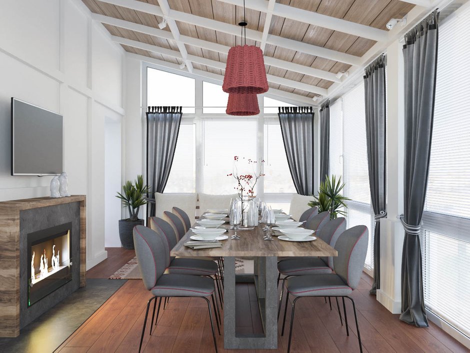 Фотография: Терраса в стиле Современный, Прованс и Кантри, Дом, Проект недели, Дом и дача, Истринский район, Студия Волковых, 4 и больше, Более 90 метров – фото на INMYROOM