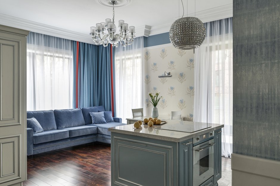 Фотография: Кухня и столовая в стиле Классический, Прованс и Кантри, Квартира, Проект недели, Марина Саркисян, Красногорск, Московская область, Монолитный дом, 3 комнаты, 60-90 метров, ЖК «Парк Рублево» – фото на INMYROOM