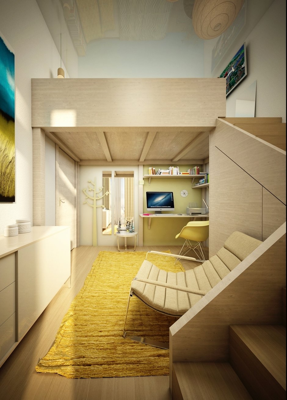 Фотография:  в стиле , Спальня, Скандинавский, Квартира, Проект недели, Москва, Ирина Севостьянова, Старый фонд, Кирпичный дом – фото на INMYROOM